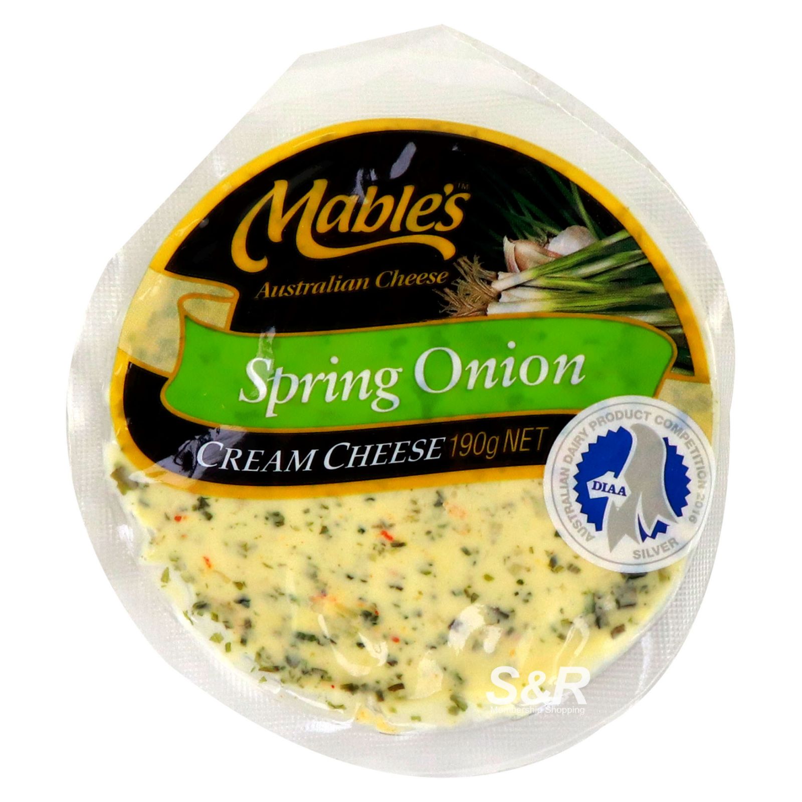 Mable's Spring Onion Cream Cheese 190g Mable's Spring Onion Cream Cheese 190g